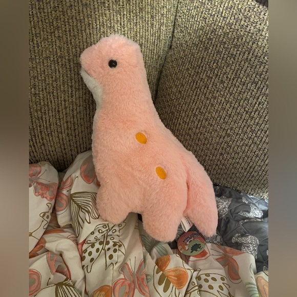 Takashoji pink brontosaurus dinosaur 2022 stuffed animal (W2482) - Picture 1 of 3